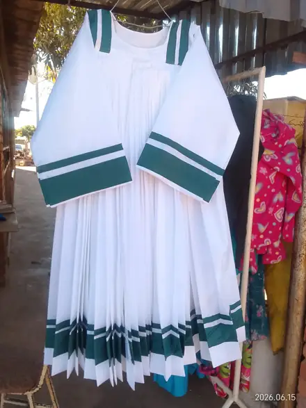 White church garment from Shumbakadzi Kwekwe Sales
